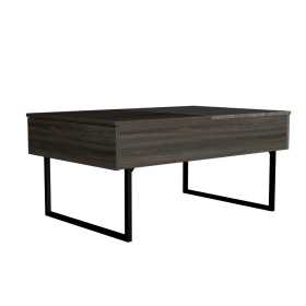 Toronto Lift Top Coffee Table, One Drawer, Two Legs